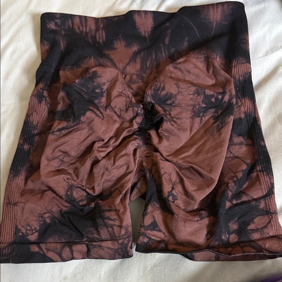 Tie-Dye Brown and Black Shorts - Picture 2 of 6